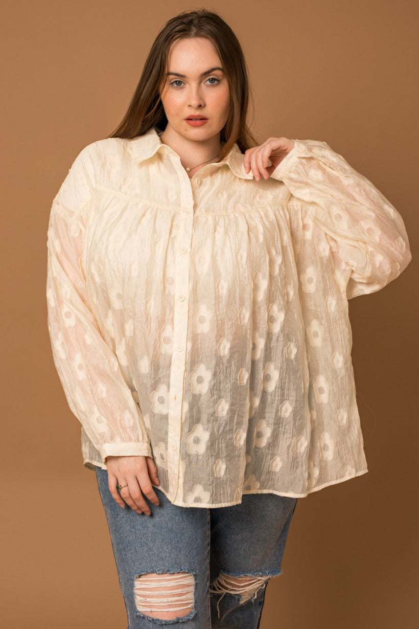 Fleur Lune Sheer Shirt | Extended