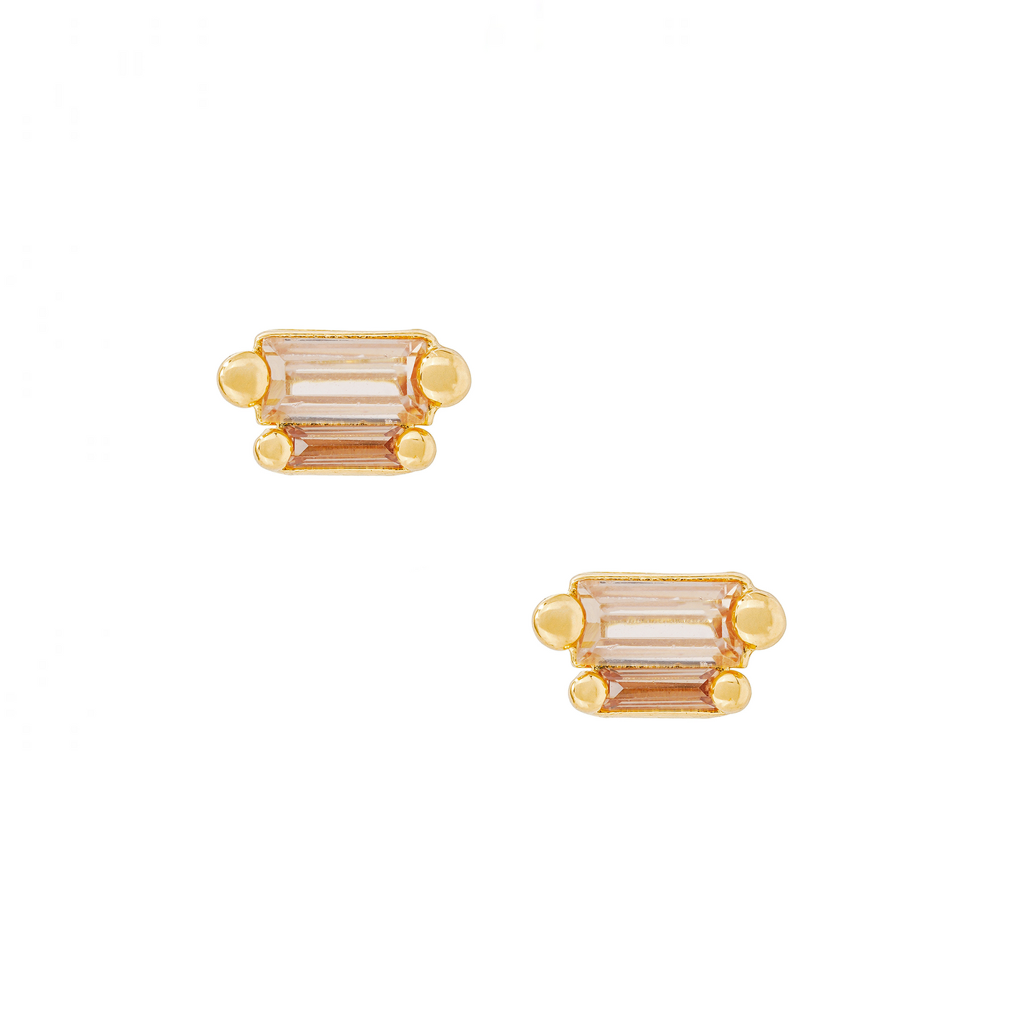 Aiden Stud Earrings | Champagne