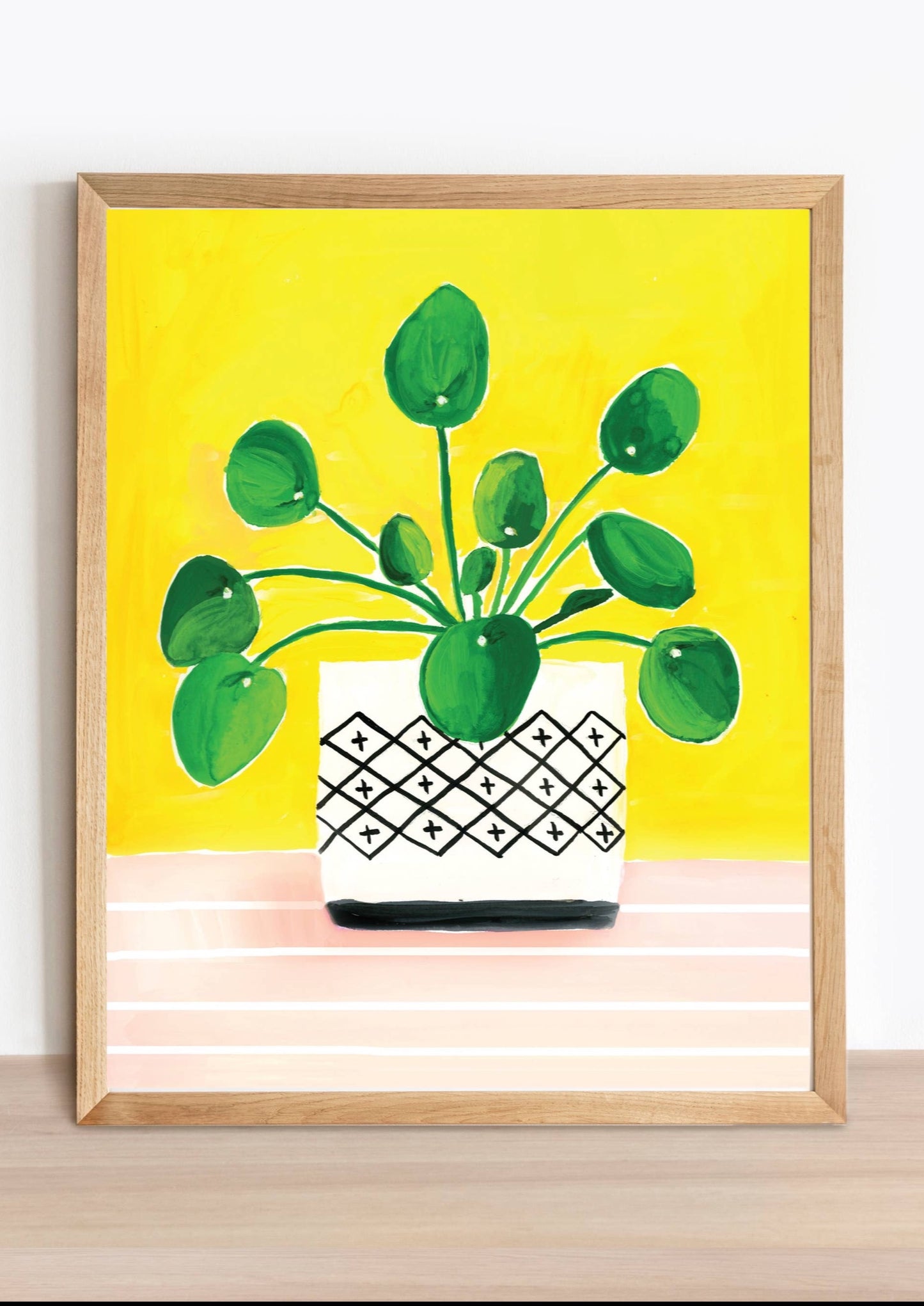 Pilea Pink Print 5" x 7"
