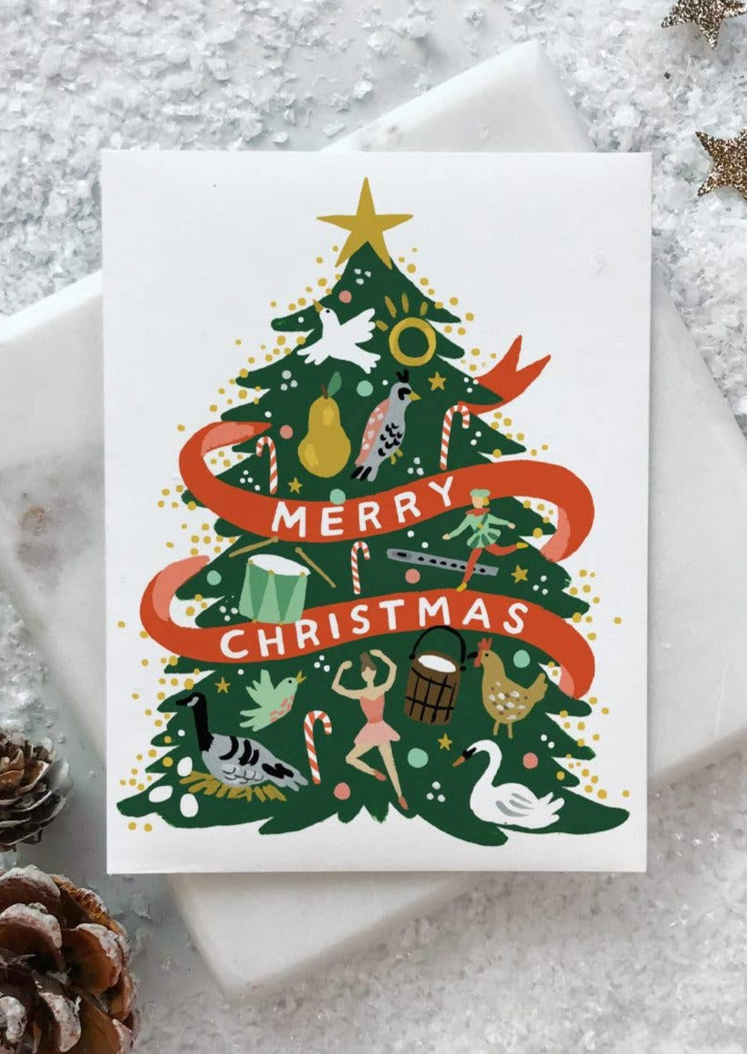 Twelve Days Tree Card