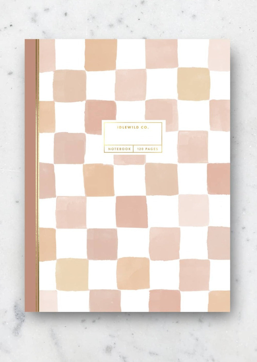 Neutral Checkered Notebook
