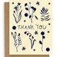 Indigo Flora Thank You Card