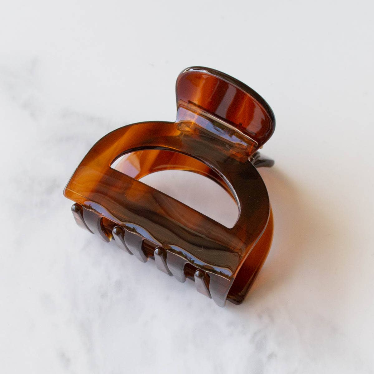 Pouch Hair Clip | Dark Wood