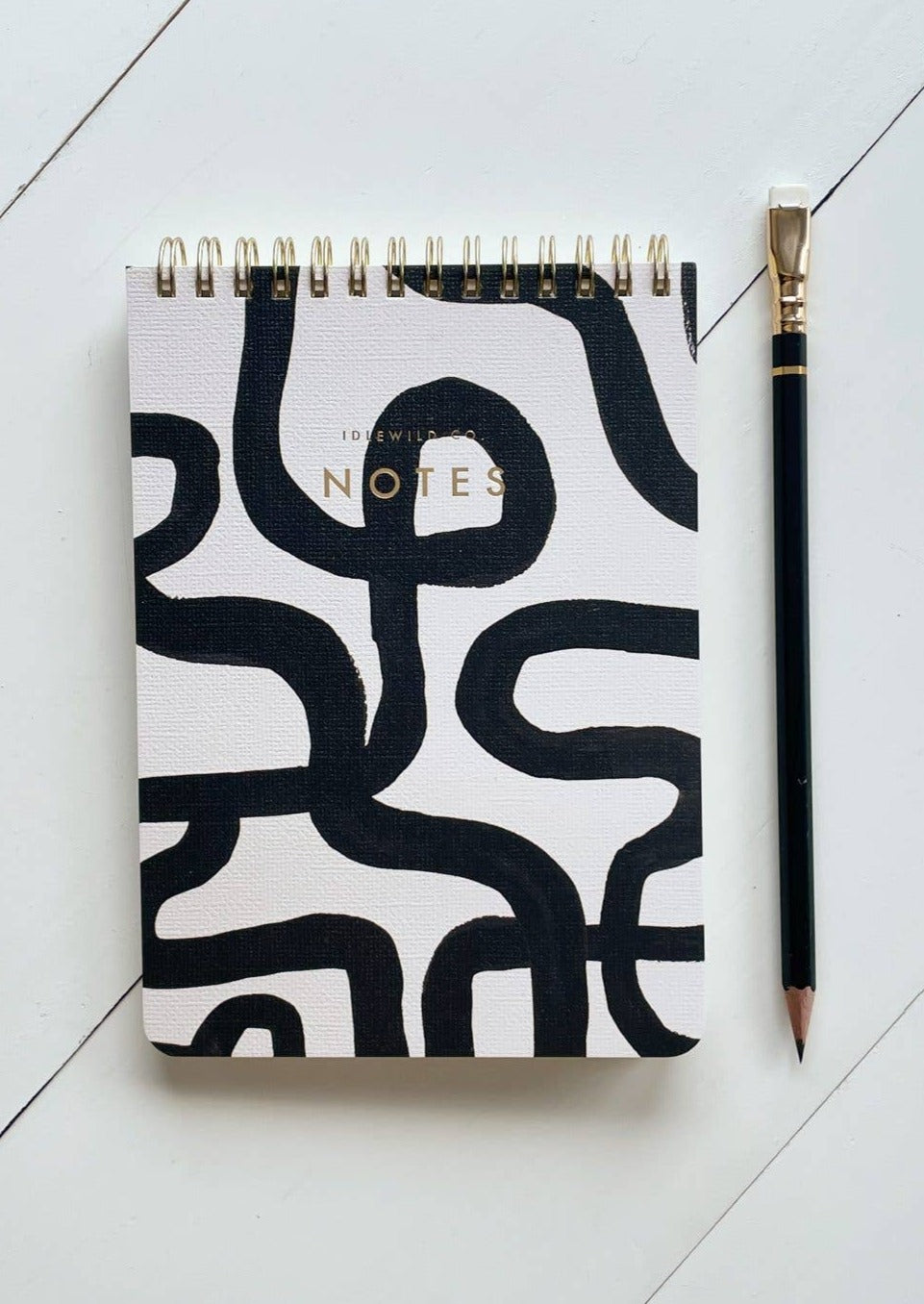 Black Squiggle Jotter