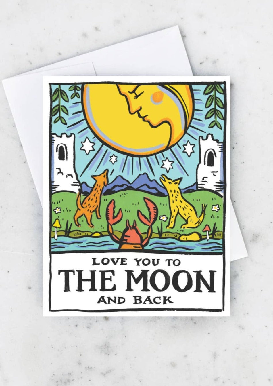 Tarot Love Moon Card