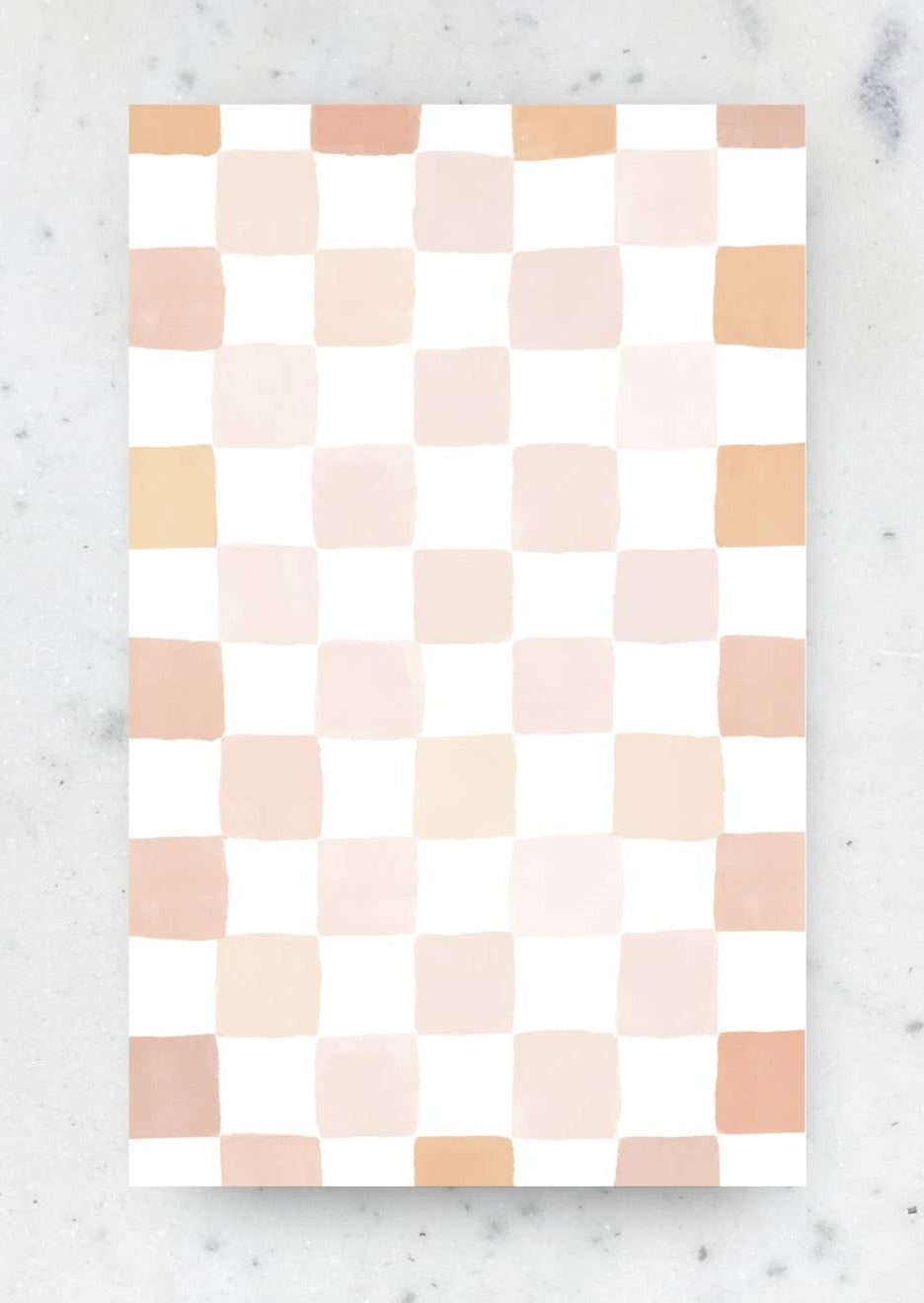 Neutral Checkered Notepad