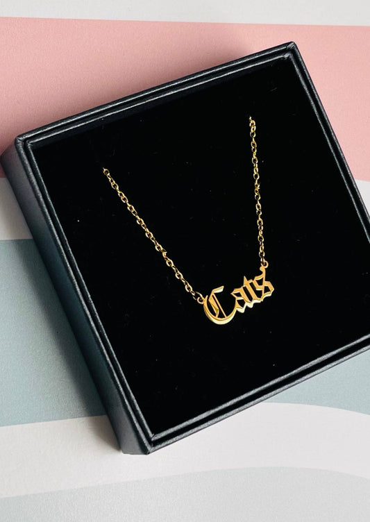 Cats Necklace | Gold