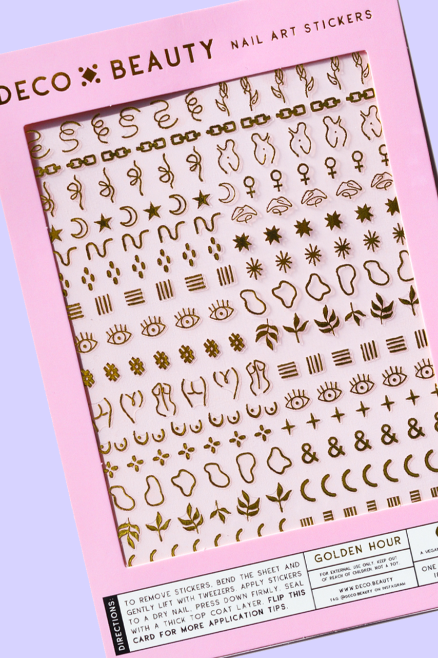 Nail Art Stickers | Golden Hour
