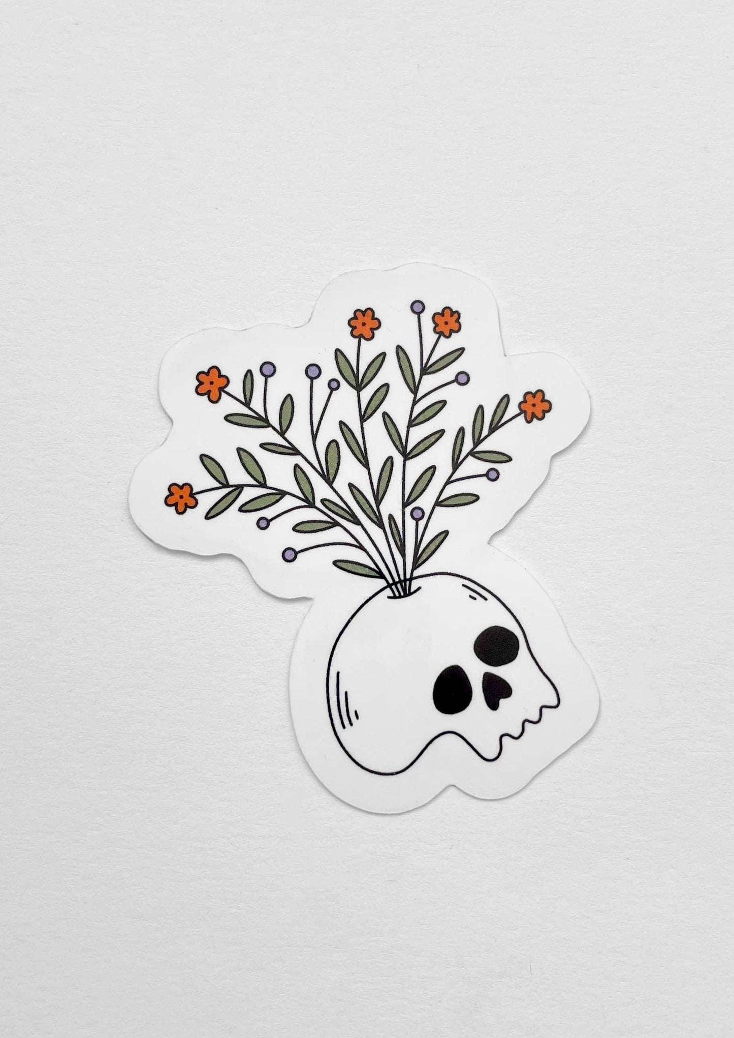Spooky Skull Sticker