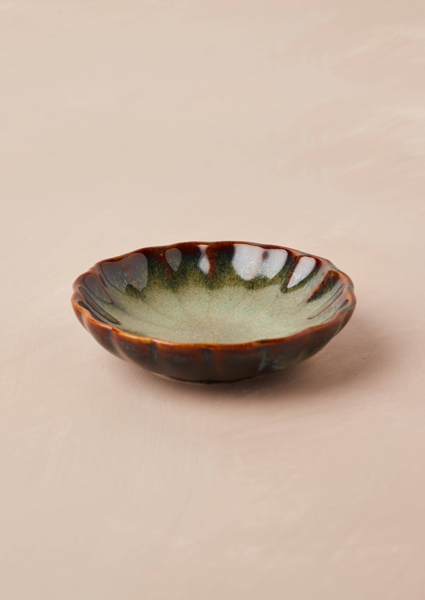 Ceramic Trinket Dish in Olive