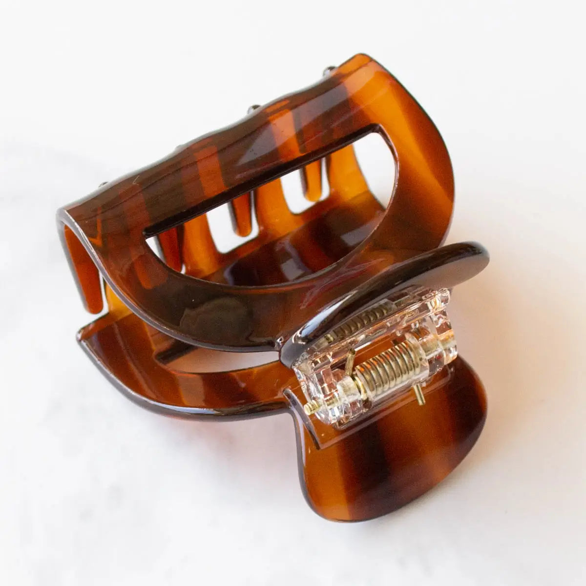Pouch Hair Clip | Dark Wood