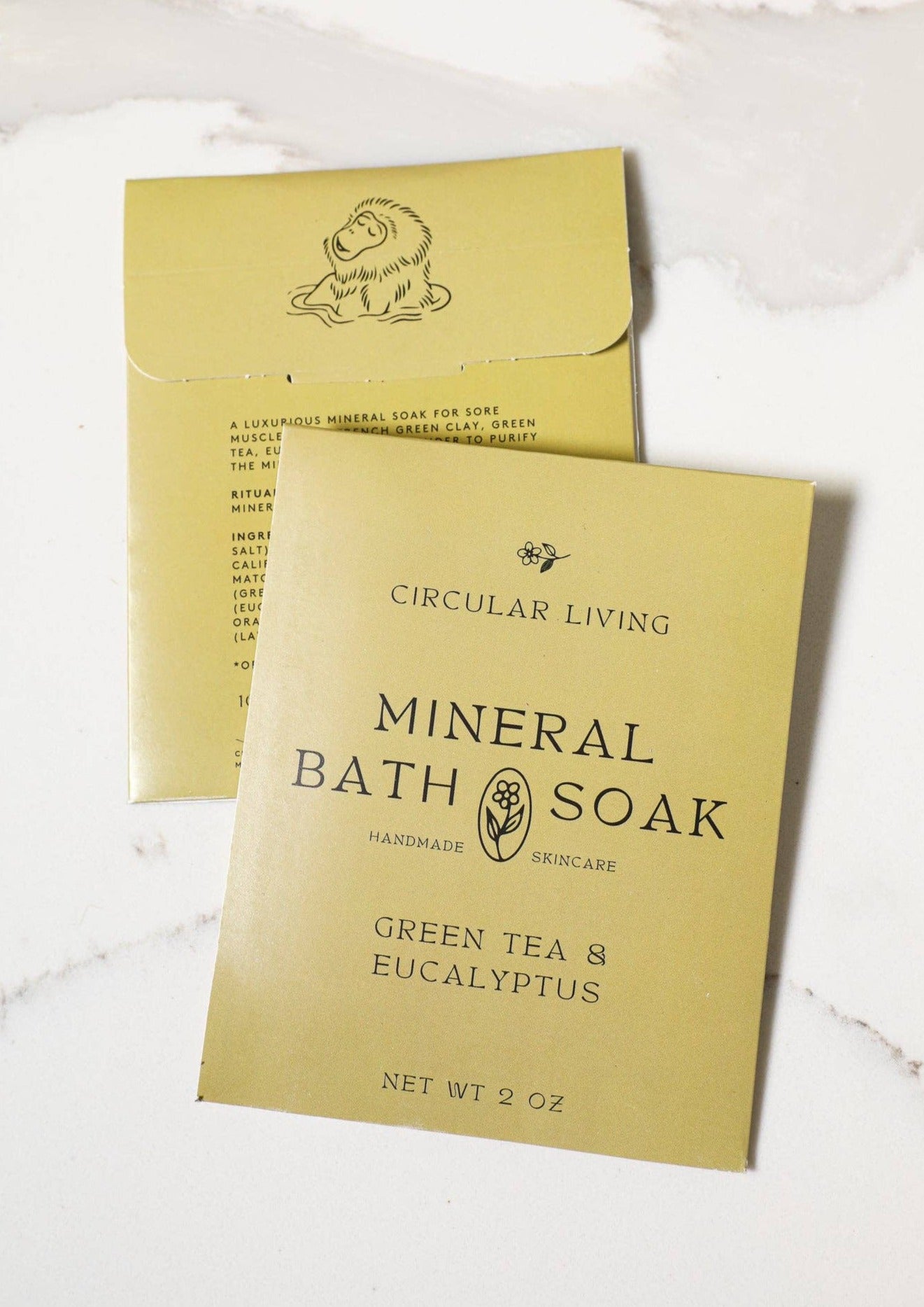 Mineral Bath Soak Sachet | Green Tea & Eucalyptus