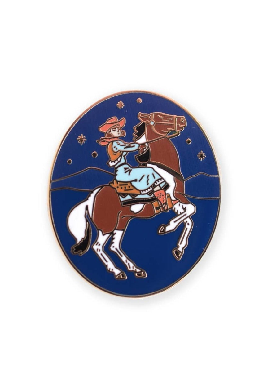 Cowgirl Enamel Pin