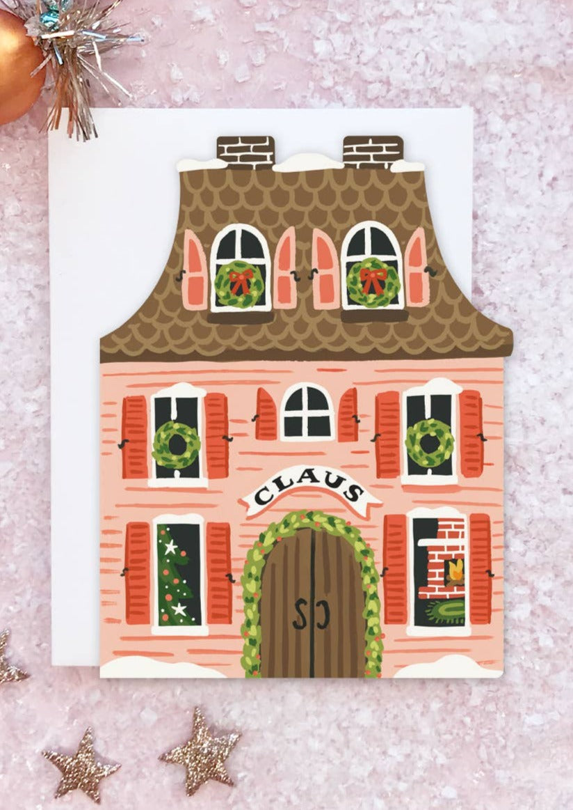 Santa House Card