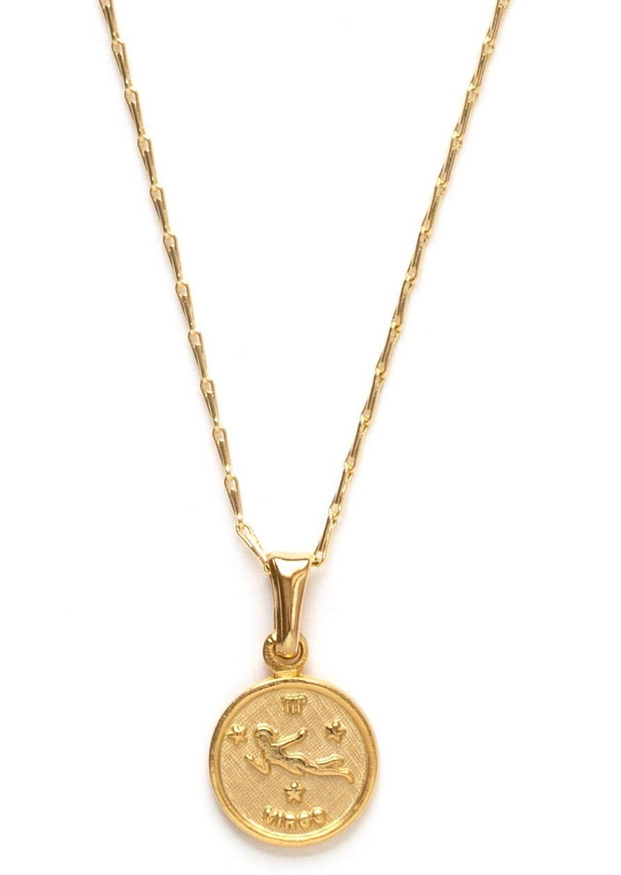 Tiny Zodiac Medallion Neclace