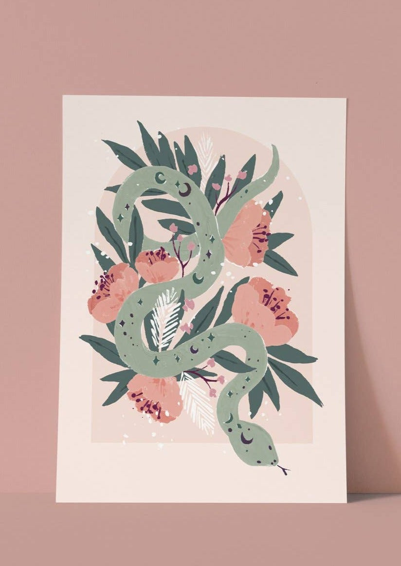 Mystical Snake Art Print