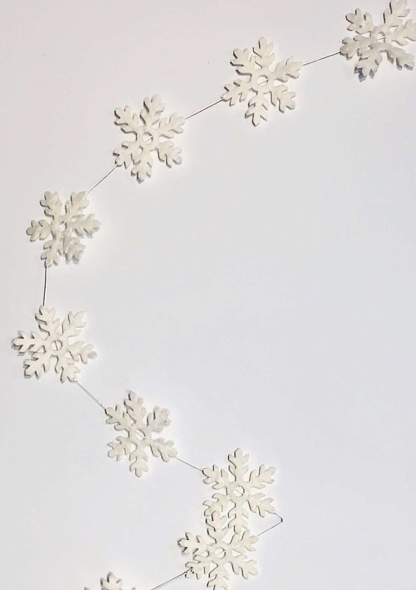 Snowflake Felt Garland