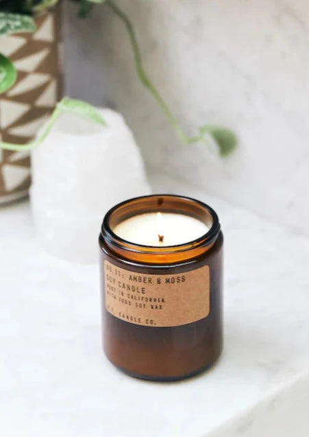 Amber & Moss Candle