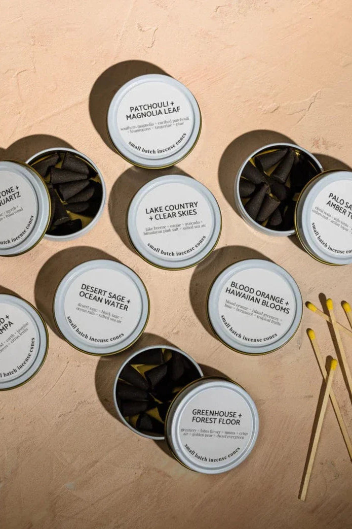 Palo Santo & Amber Topaz Incense Cones