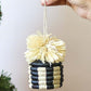 Black Pom Pom Basket Ornament