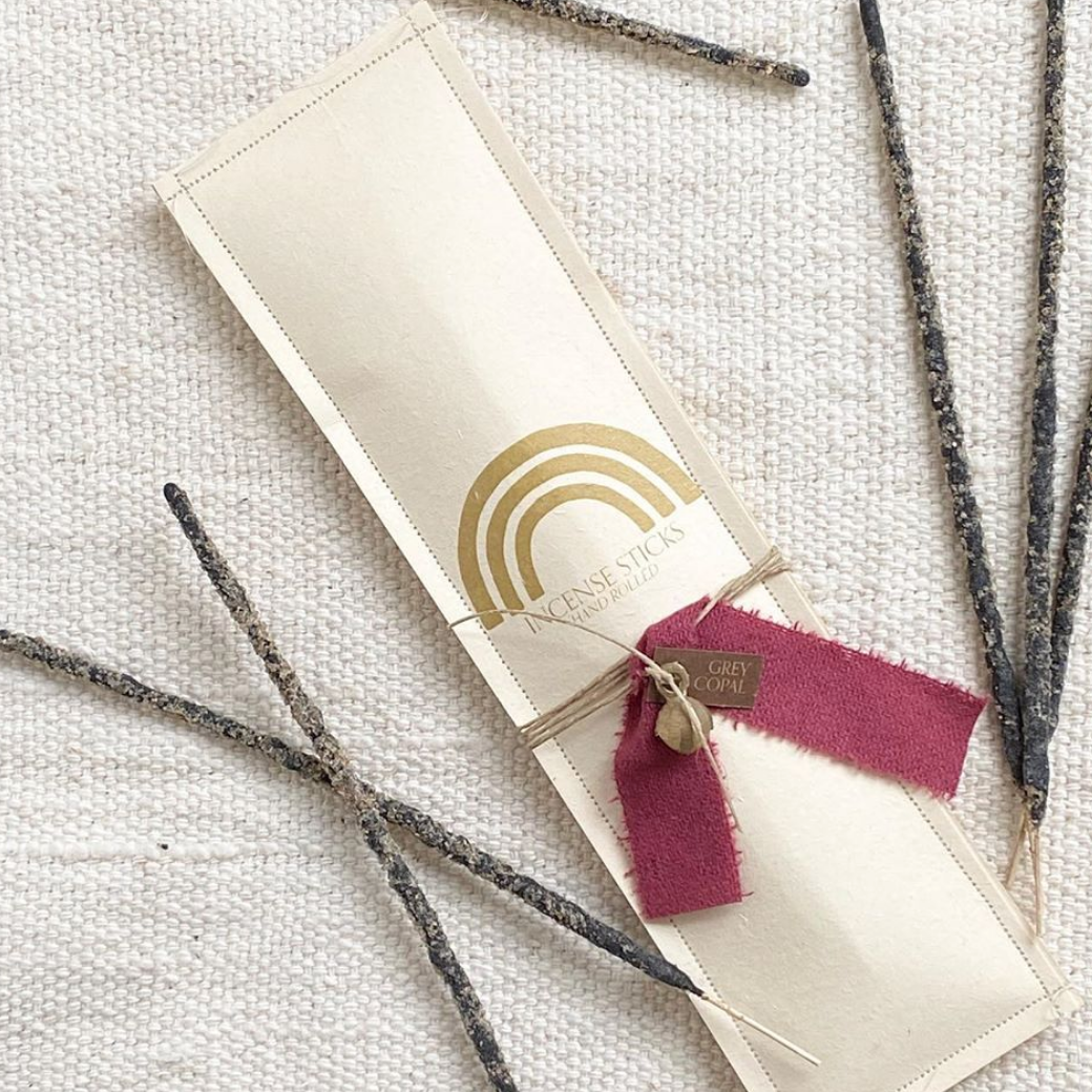 Grey Copal Hand-Rolled Incense Sticks