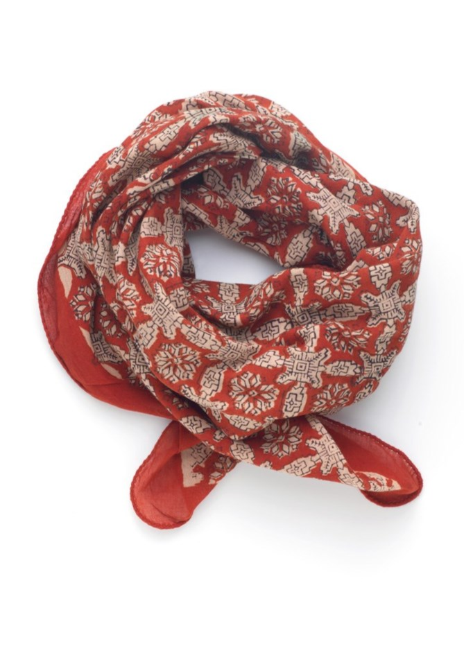 Prairie Red Iron Cassis Bandana