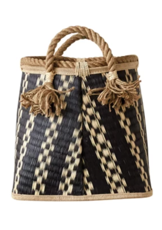 Wicker Basket with Rope Handles
