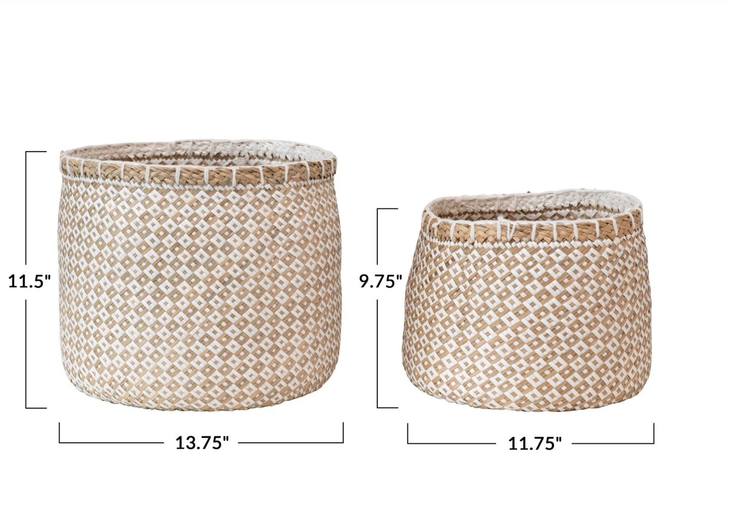 White Diamond Baskets