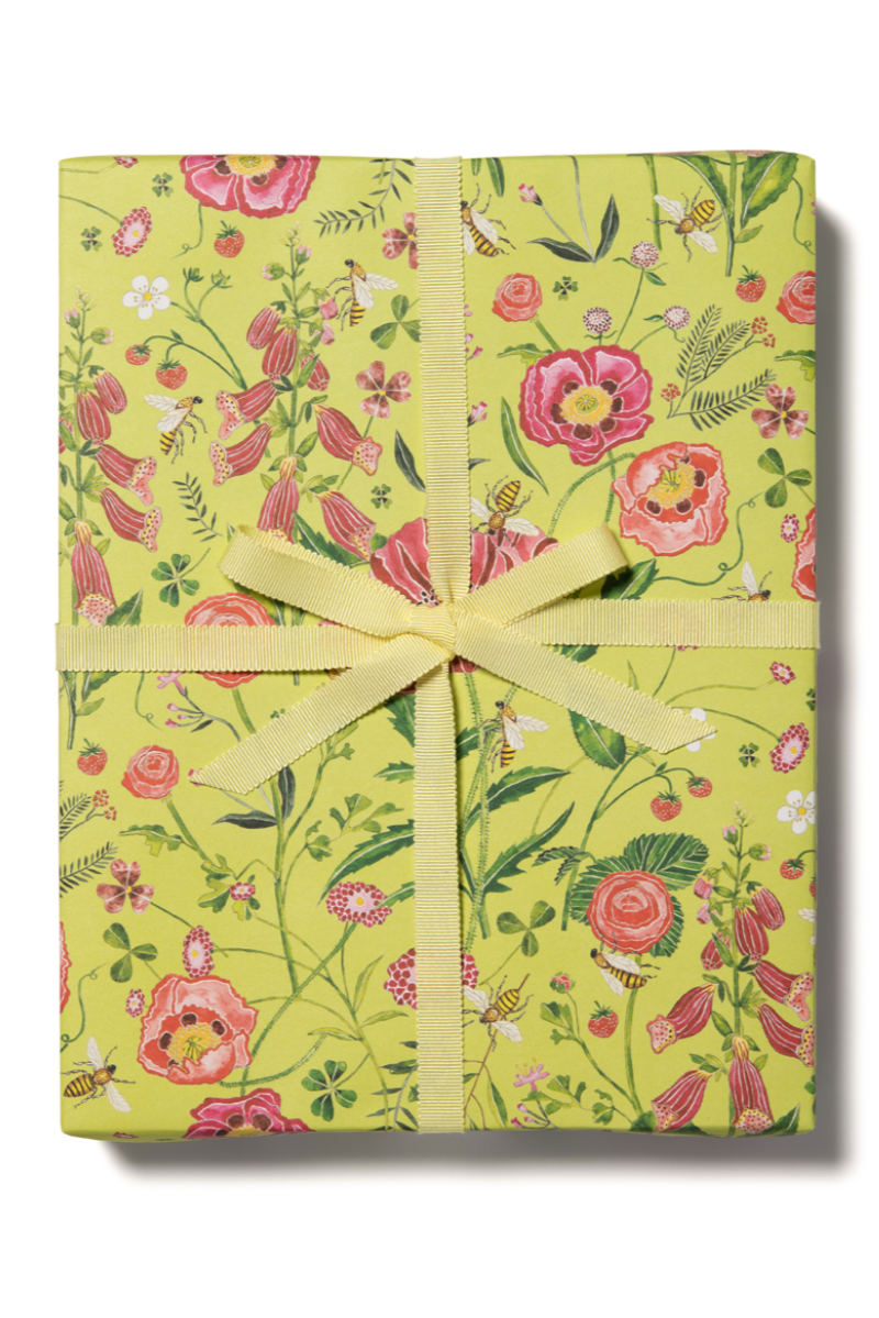 Bees Rolled Gift Wrap
