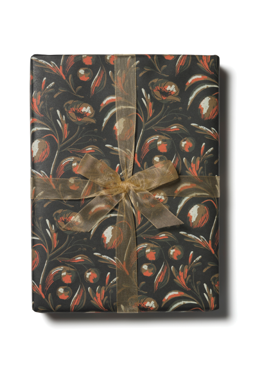 Midnight Flowers Roll Wrap