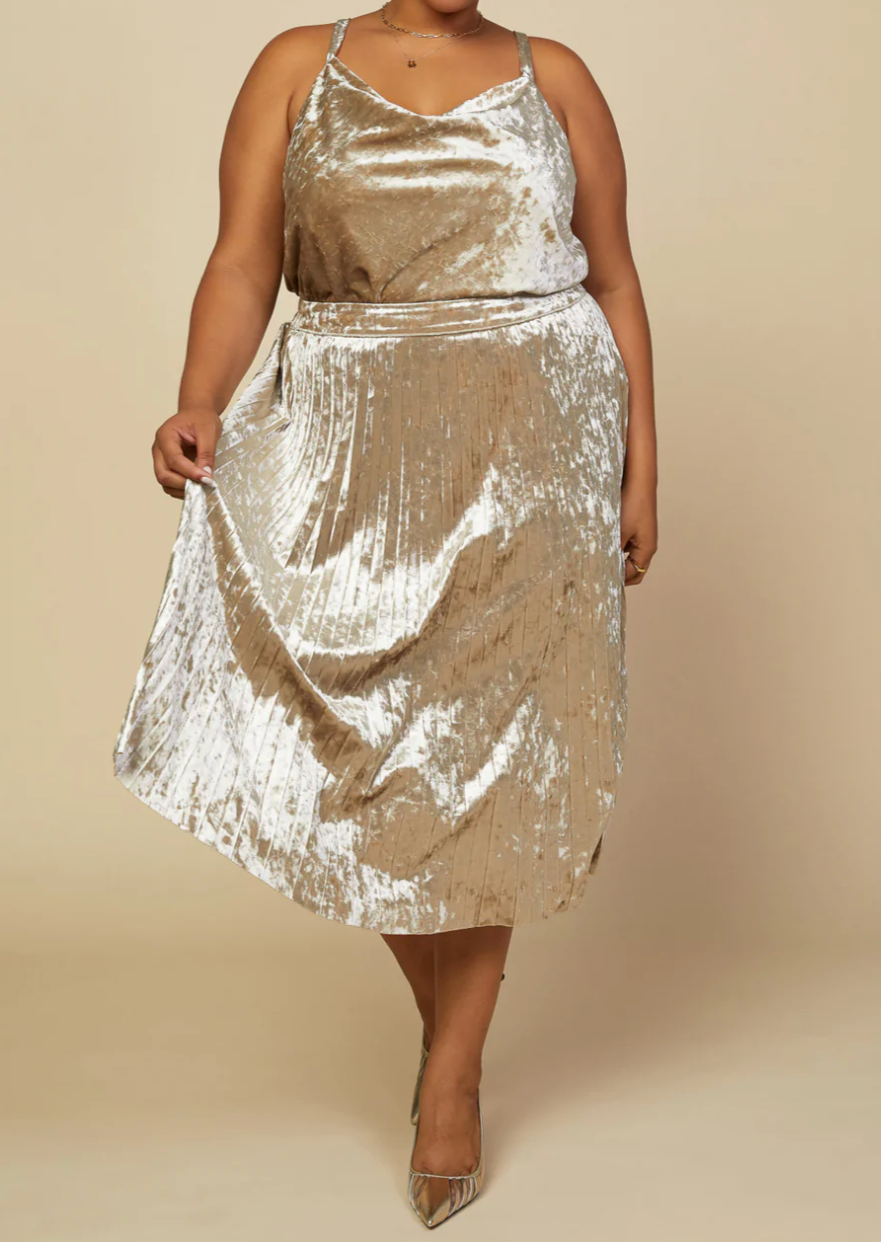 Pass The Bubbly Midi Skirt | Extended