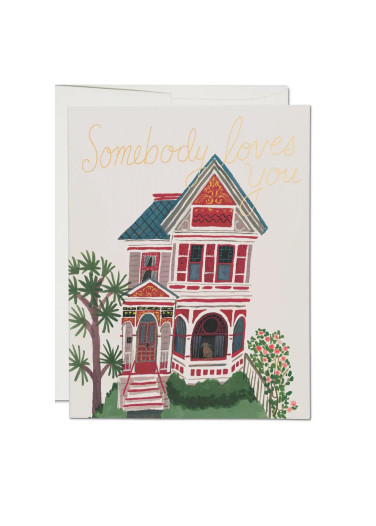 Victorian House Friendship Card