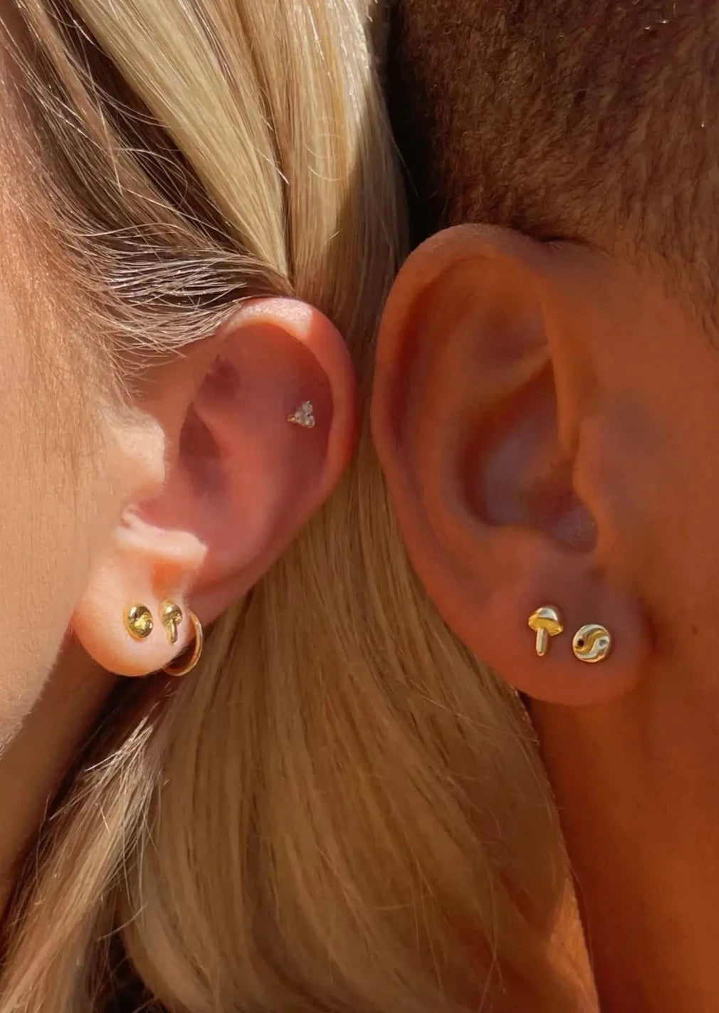 Yin Yang Stud Earrings