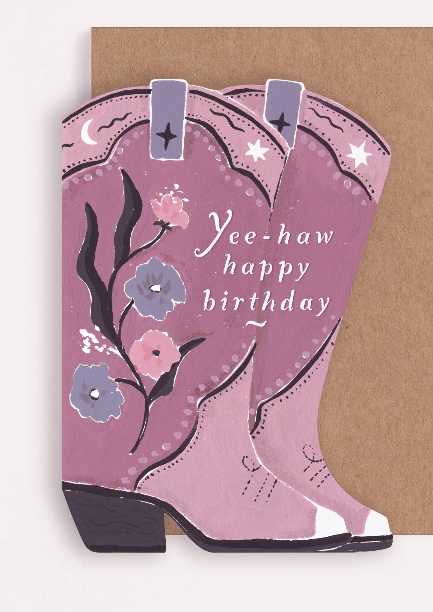 Cowgirl Boots Birthday Card