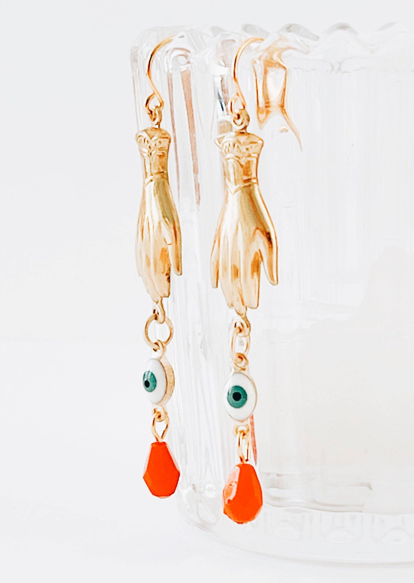 Evil Eye Dangle Earrings