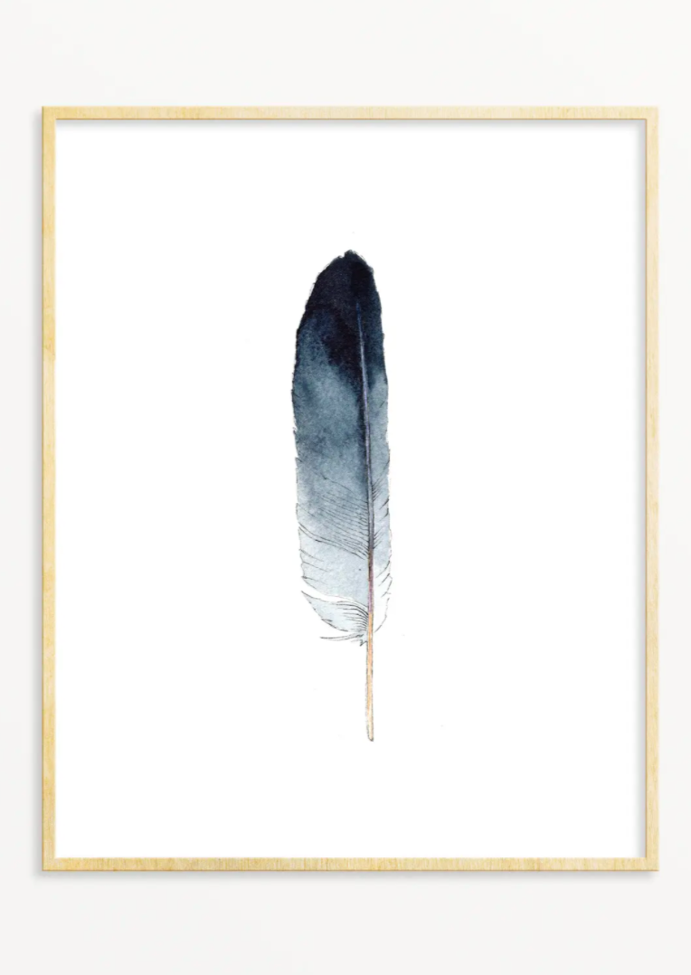 Lone Feather No. 15 Art Print