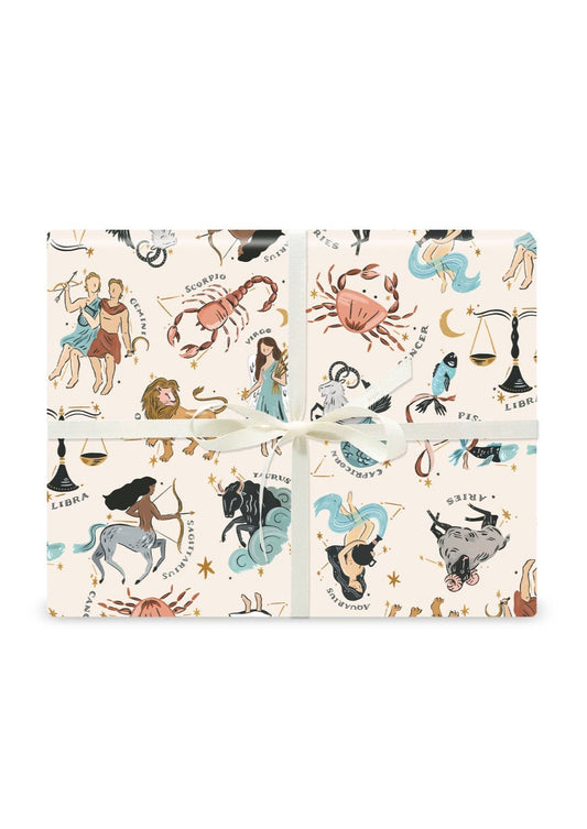 Zodiac Constellations Gift Wrap