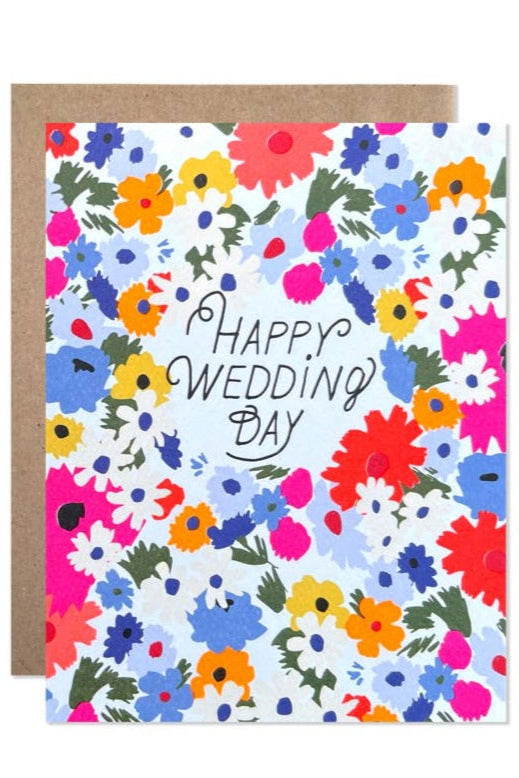 Happy Wedding Day Garden Card