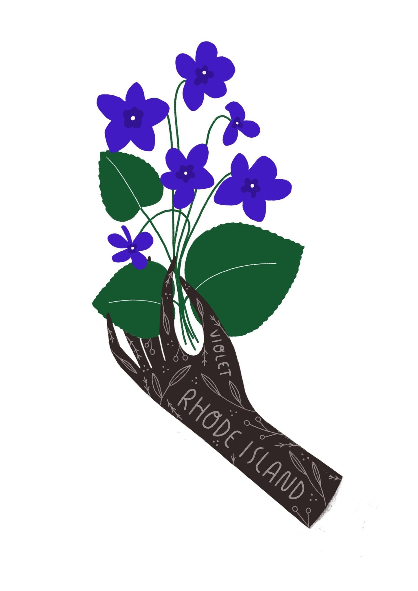 Rhode Island State Flower Sticker