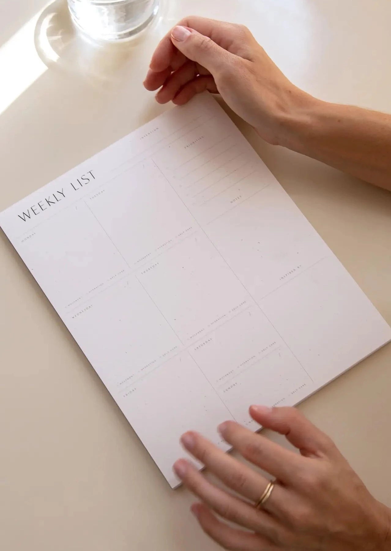 Weekly List Pad