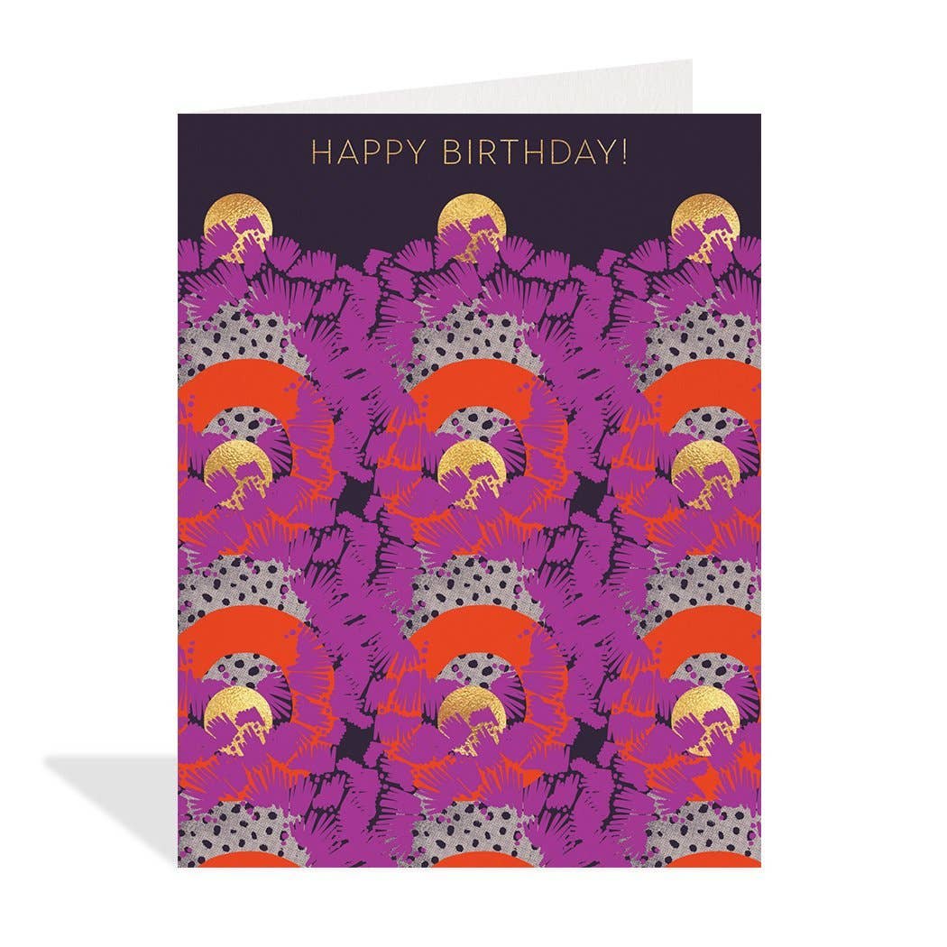 Neon Design Birthday Card