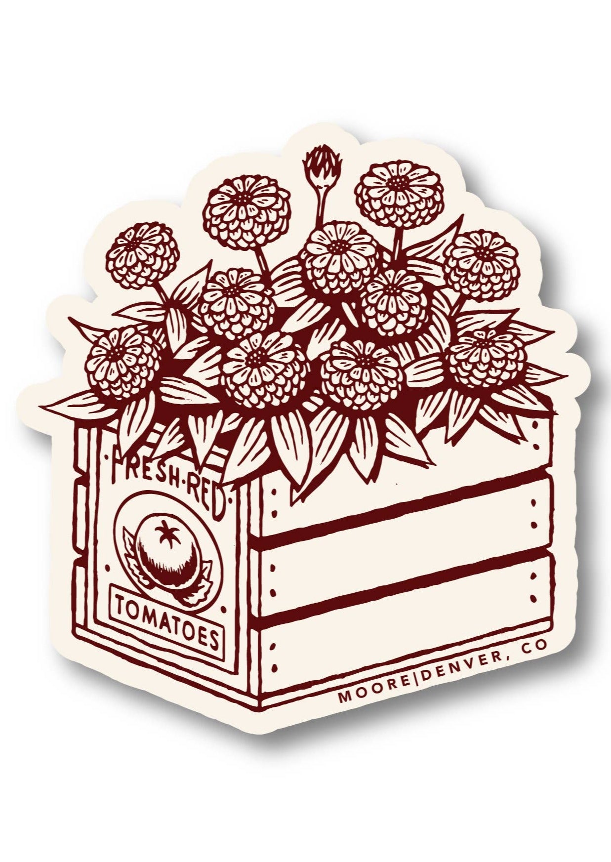 Flower Crate Sticker