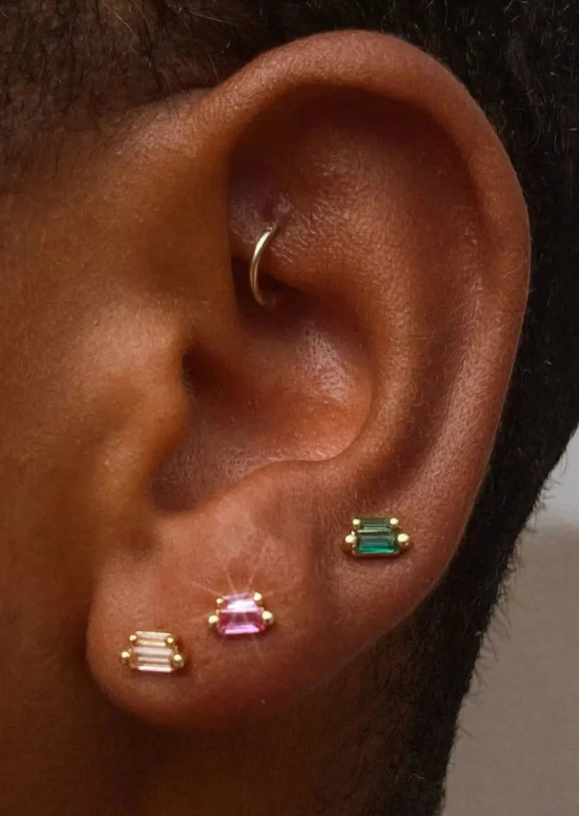 Aiden Stud Earrings | Champagne