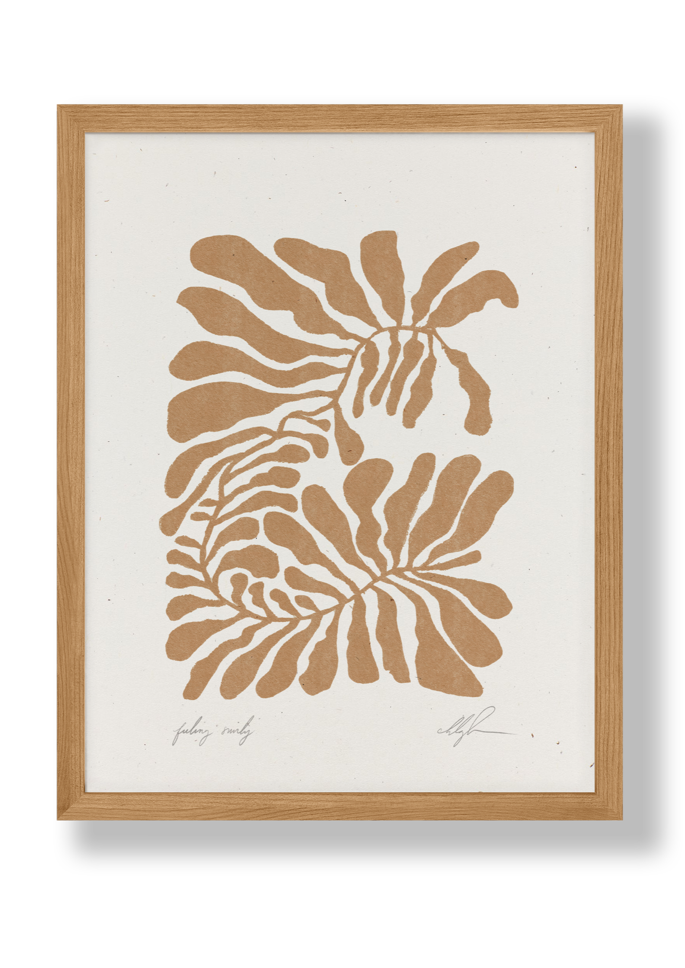 Feeling Swirly Art Print | Rust