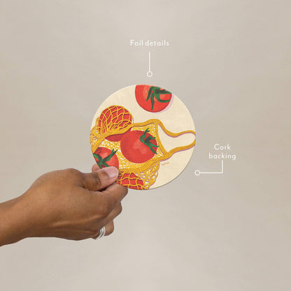 Market Tomatoes Coaster