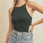 High Neck Tank Top | Pine