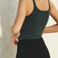 Micro Rib Knit Tank | Charcoal
