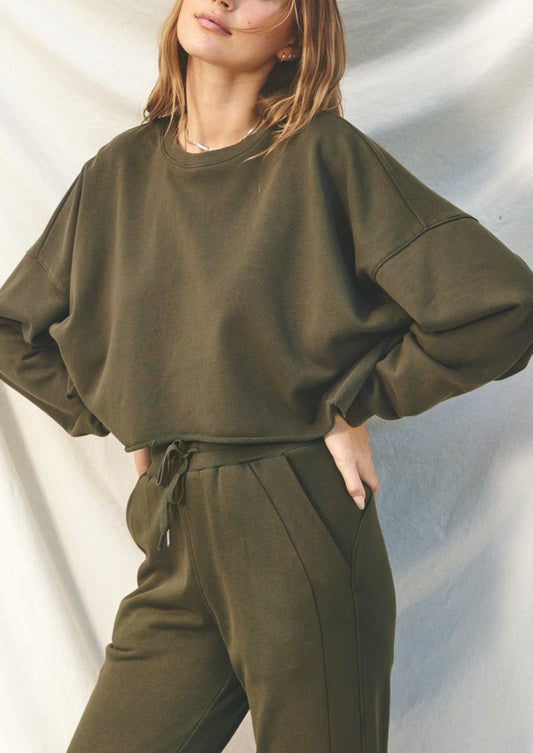For Miles Crewneck | Olive