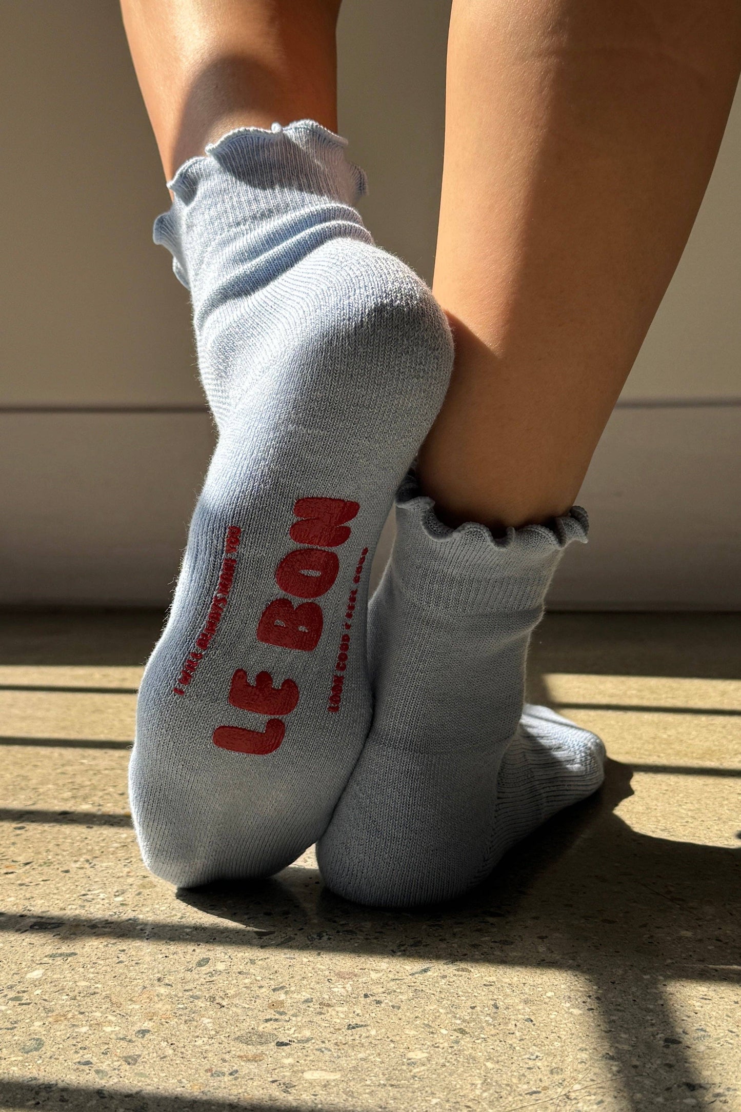 Ruffled Hugger Crew Socks | Vintage Pink