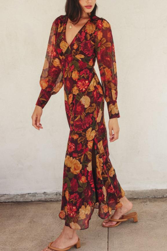 Florence Blooms Midi Dress